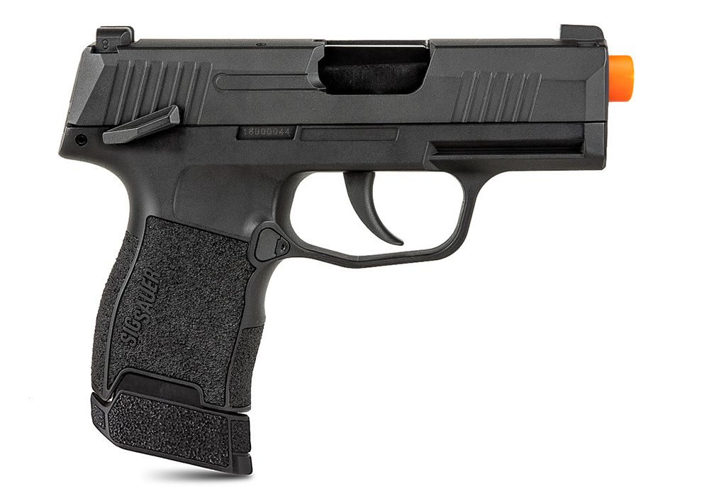 Sig Sauer P365 Airsoft, proforce, 6mm, semi auto, co2, high visibility, 3 dot sights, blk polymer grip, 12rd mag